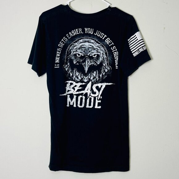 Team RWB Beast Mode Graphic T-Shirt Patriotic USA Flag Design Medium Mens - Picture 2 of 9